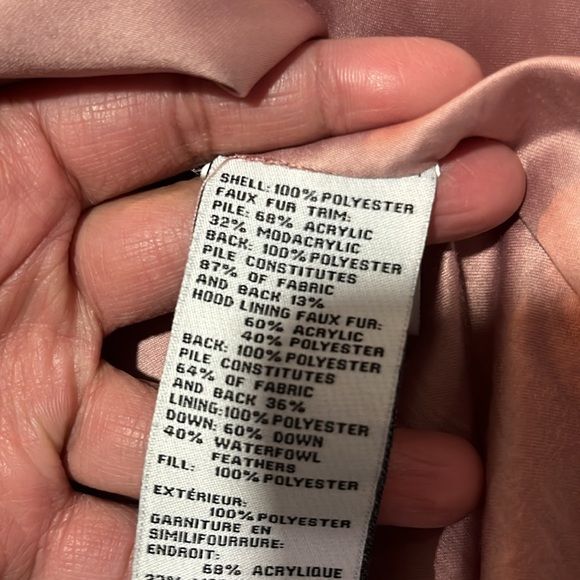 KATE SPADE Tapered Waist Puffer Jacket w/ detachable Faux Fur Trim Sz XS - Picture 3 of 14